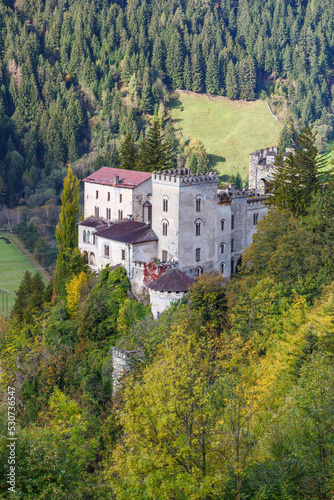 Wallpaper Mural Castle on a mountain in the alps Torontodigital.ca