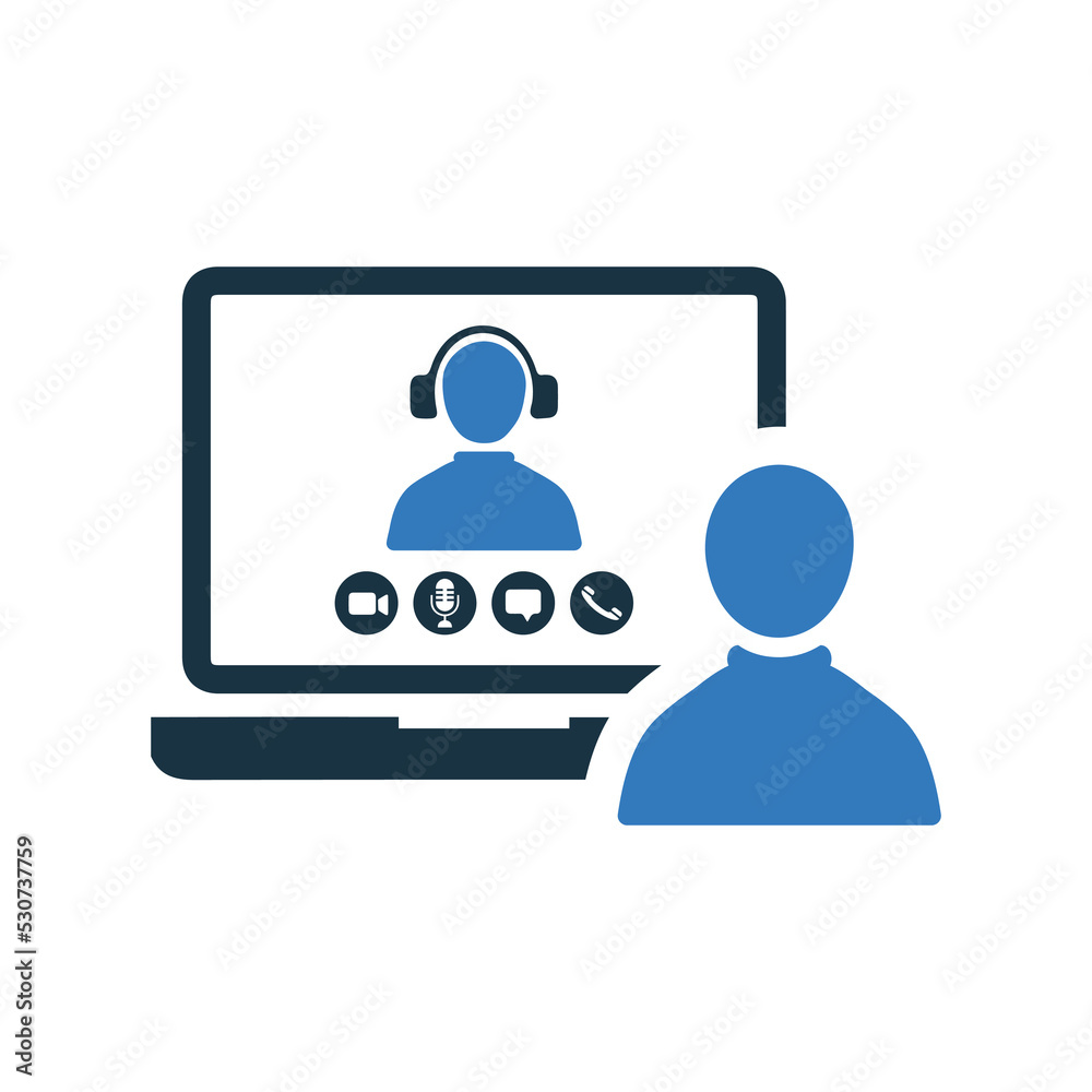 Call, interview, video icon. Simple flat design Concept. Call, interview, video icon. Simple flat design Concept.