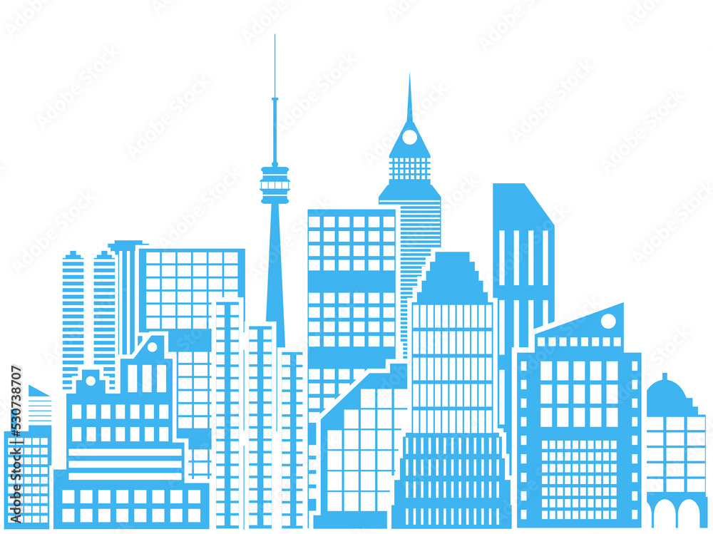 Fototapeta premium City skyline cityscape