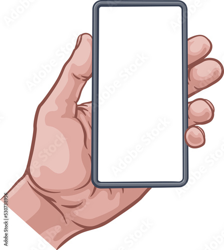 Phone Hand Comic Book Pop A...