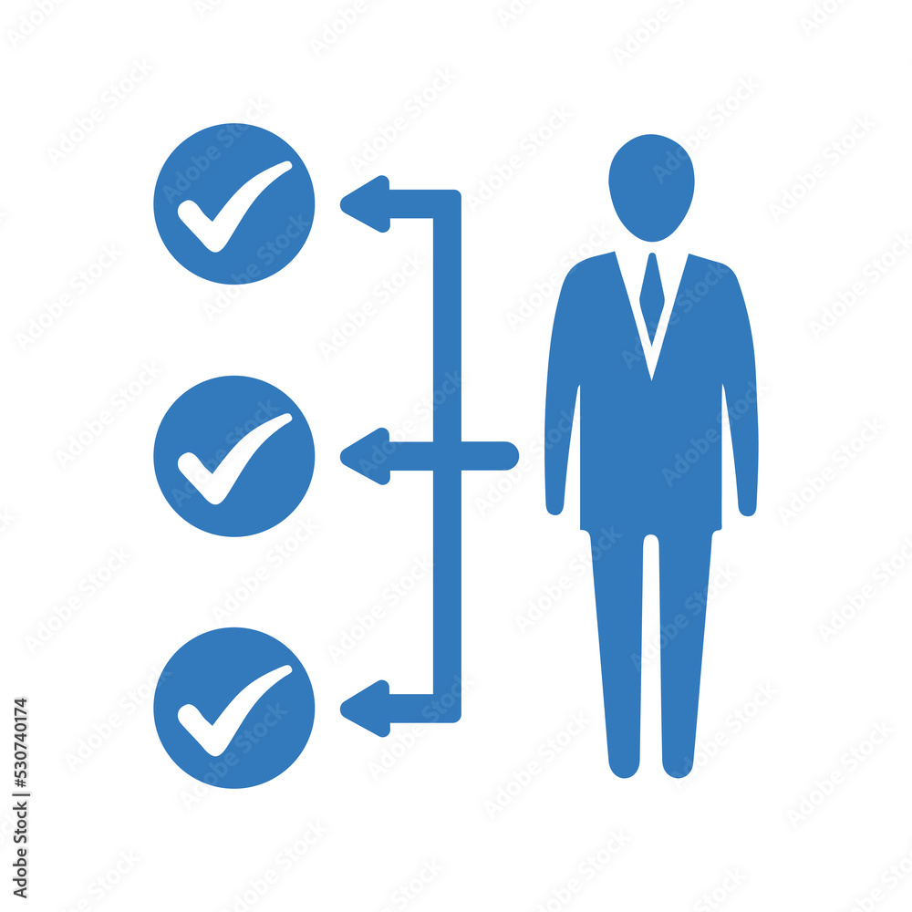 Competence, responsibility, skills icon. Blue vector sketch. Competence, responsibility, skills icon. Blue vector sketch.