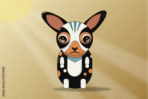 Fotografía Cute chihuahua dog sit like a doll vector
