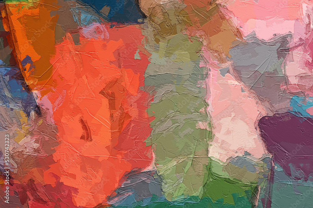 Naklejka premium Beautiful abstract oil painting texture illustration