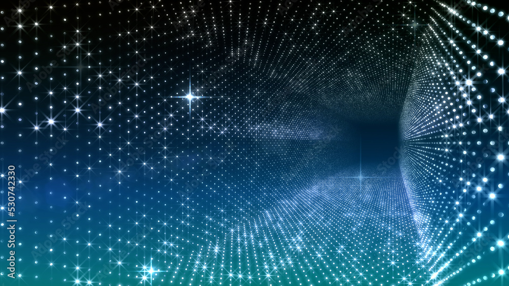 Neon Led Lights Sci Fi Futuristic Glowing Dot Dark space 3D illustration Neon Led Lights Sci Fi Futuristic Glowing Dot Dark space 3D illustration