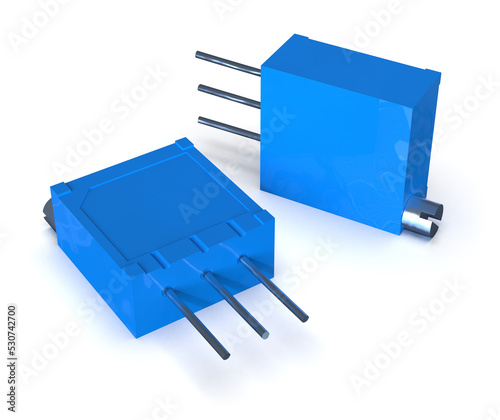Foto Adjustable trimmer potentiometer