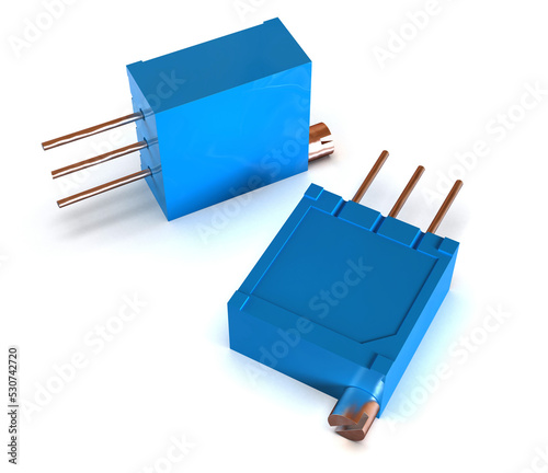 Bild auf Leinwand Adjustable trimmer potentiometer