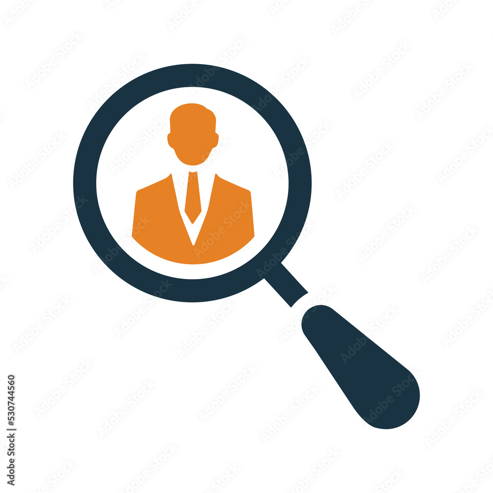 Headhunting, search, human resources icon. Simple flat design Concept. Headhunting, search, human resources icon. Simple flat design Concept.