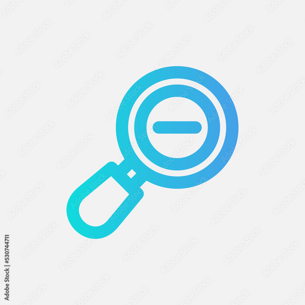 Zoom out icon in gradient style about camera, use for website mobile app presentation Zoom out icon in gradient style about camera, use for website mobile app presentation