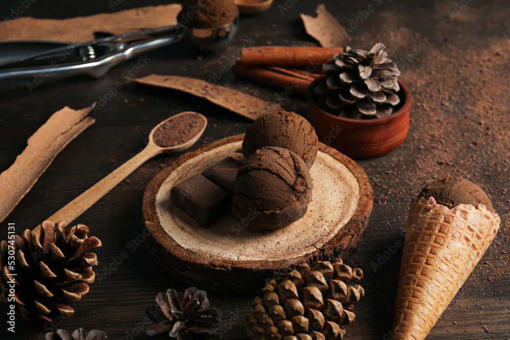 Concept of delicious sweet food, ice cream Concept of delicious sweet food, ice cream