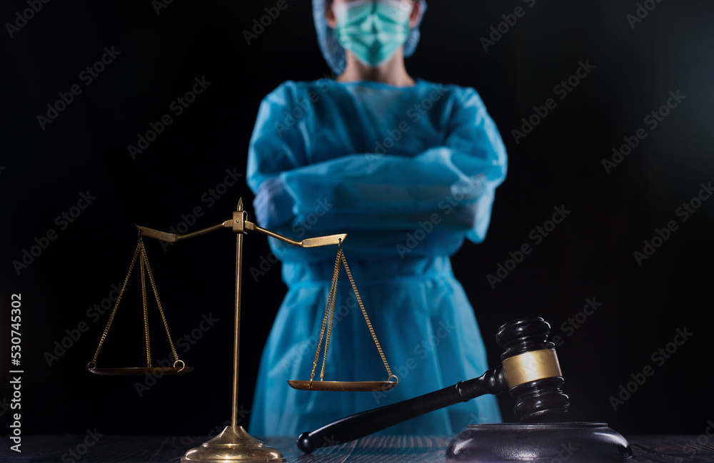 Balance scale and justice mullet hammer is law protection medical Balance scale and justice mullet hammer is law protection medical