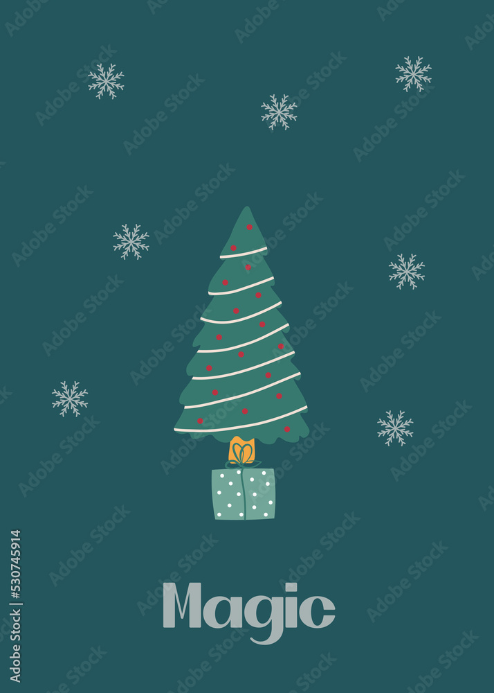 Bright Christmas Card in vector Bright Christmas Card in vector