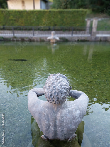 Hellbrun gardens in Salzburg in Austria photo