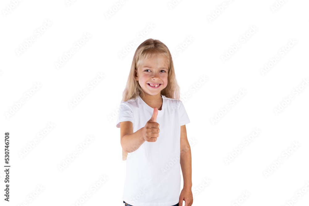 Beautiful smiling girl on a white background. Beautiful smiling girl on a white background.