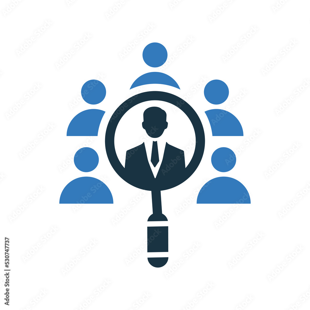 People, search, human resources icon. Editable vector graphics. People, search, human resources icon. Editable vector graphics.