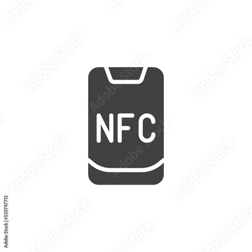 NFC payment vector icon