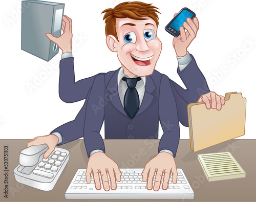 Multitasking Business Man C...