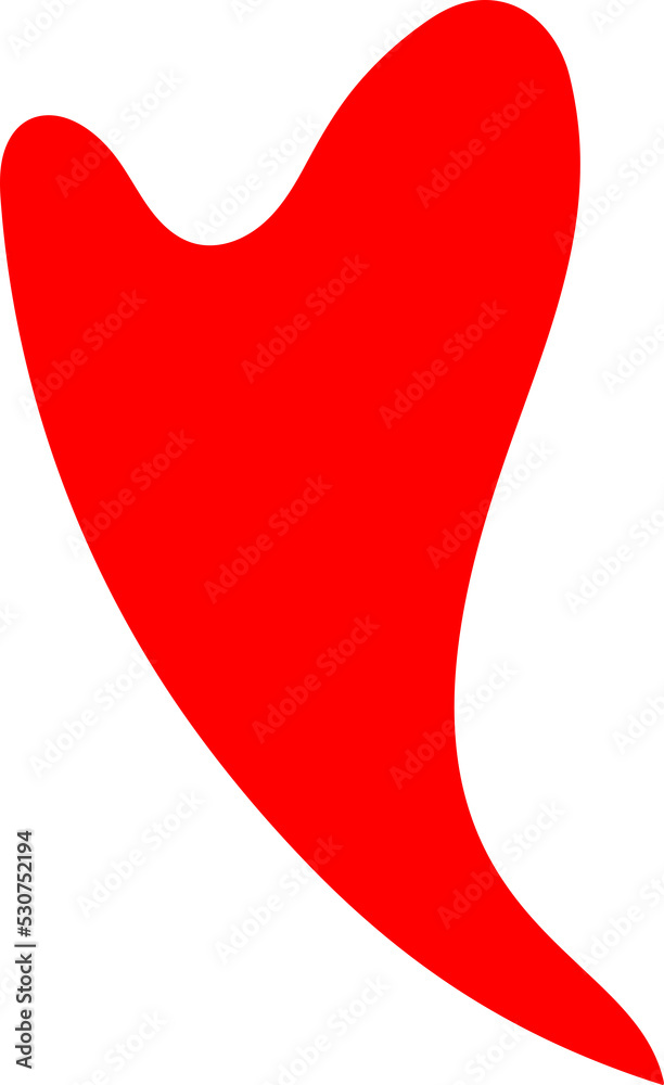 Decorative Red heart doodle Decorative Red heart doodle