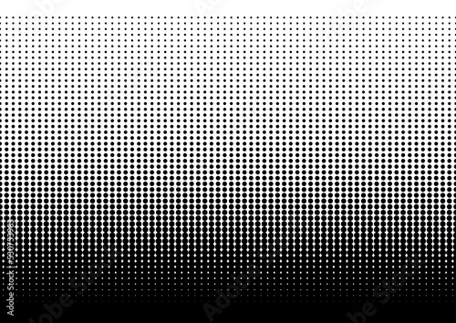 Halftone dots, dotted gradient photo