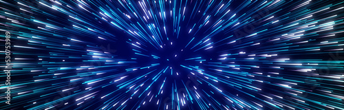 Fotografía Abstract data flow space