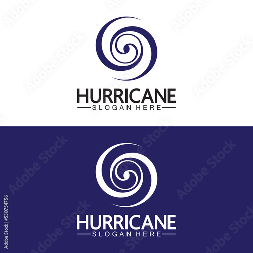 Hurricane logo symbol icon illustration vector