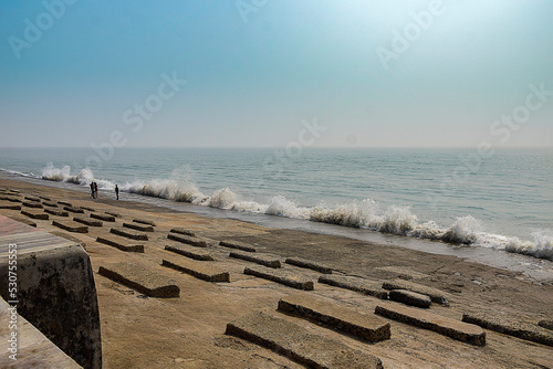 beach in the morning