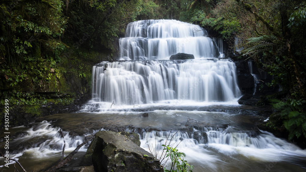 Purakaunui Falls, Catlins, South Island.