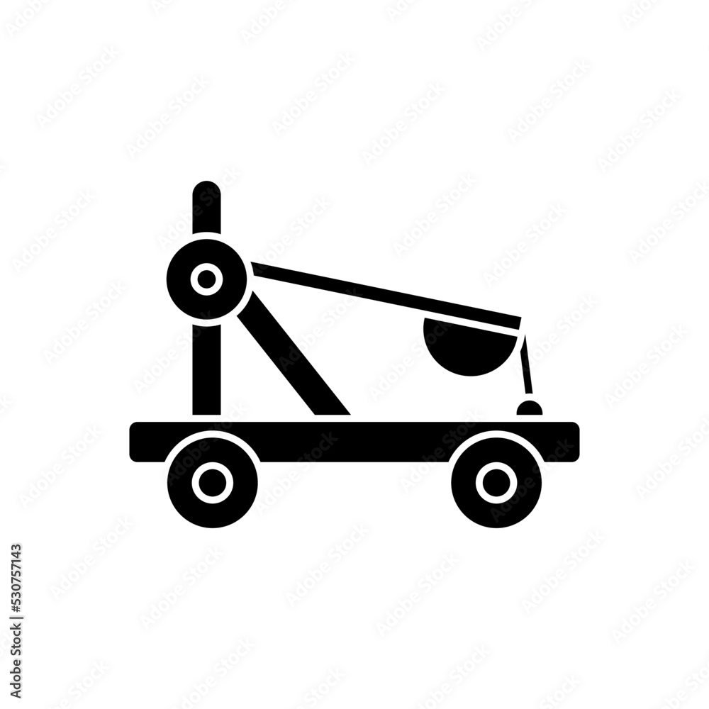 Catapult icon design template vector illustration Catapult icon design template vector illustration