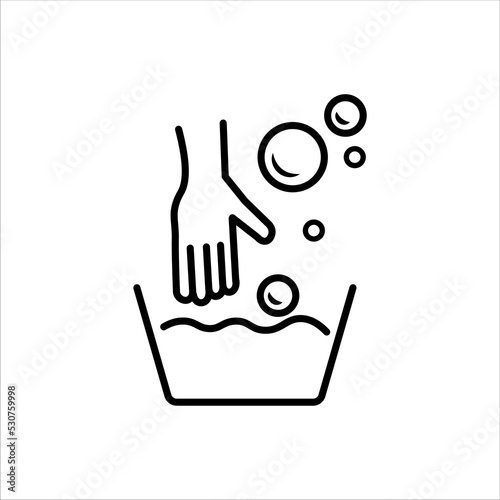 hand wash icon vector illustration symbol