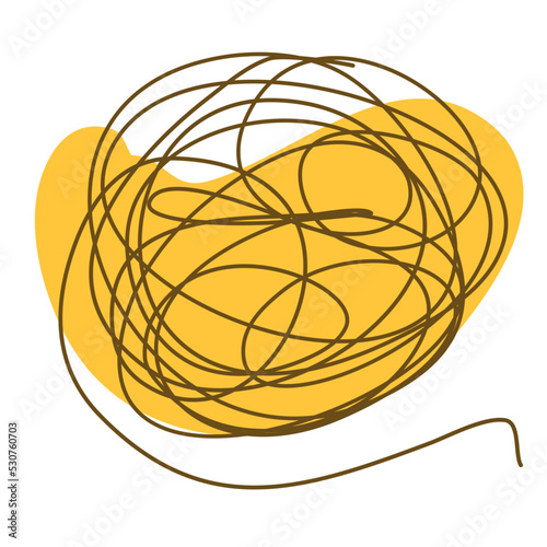 Anstract tangled line shape