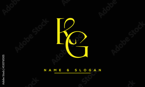 GK,  KG,  G,  K   Abstract  Letters  Logo  Monogram