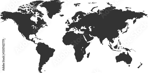 world map on black, earth map png