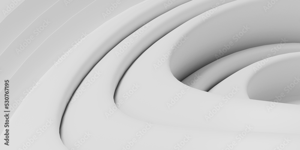 Obraz premium Abstract white background. 3d render.