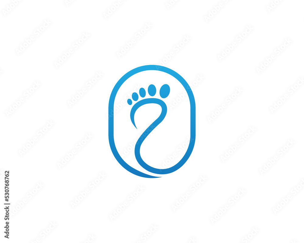 Foot Care Clinic Logo Concept icon sign symbol Element Design. Feet Podiatric Logotype. Vector illustration template Foot Care Clinic Logo Concept icon sign symbol Element Design. Feet Podiatric Logotype. Vector illustration template