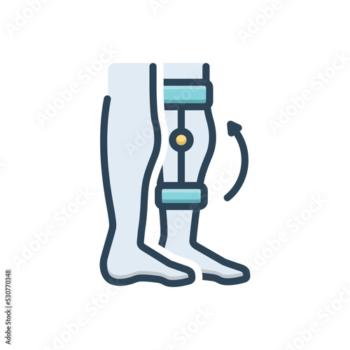 Color illustration icon for rehabilitation