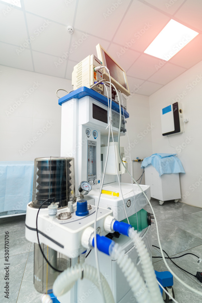 Modern operating equipment. Medical professional emergency devices. Modern operating equipment. Medical professional emergency devices.