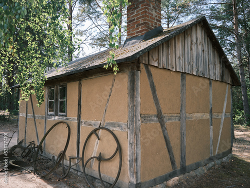 Wallpaper Mural Old village architecture detail in Wdzydze Kiszewskie, Poland Europe. Torontodigital.ca