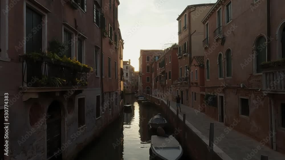 Calm evening on one of the beautiful canals of Venice. Calm evening on one of the beautiful canals of Venice.
