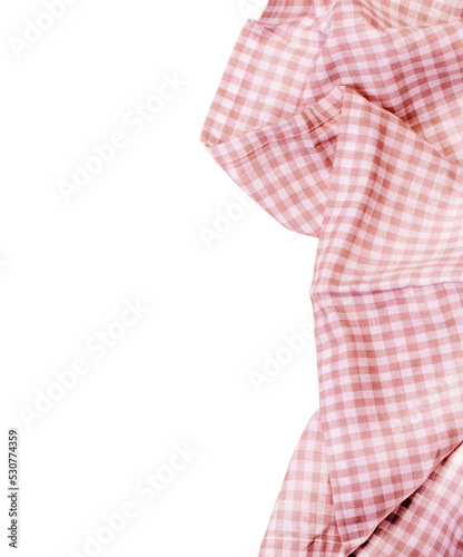 Tablecloth on a white background