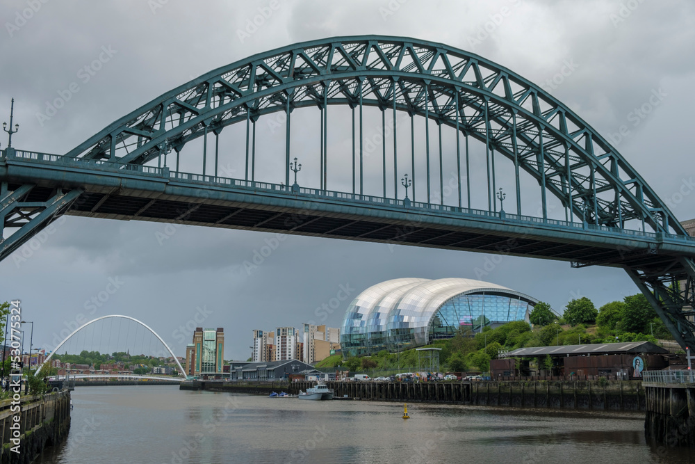 Tyne Bridge and Sage Centre in Newcastle