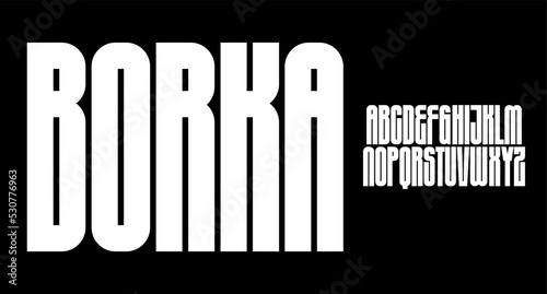 borka bold condensed font for poster and head line	
