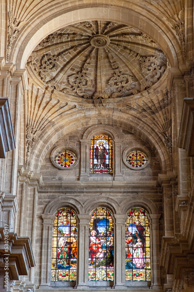 interior of the malaga cathedral