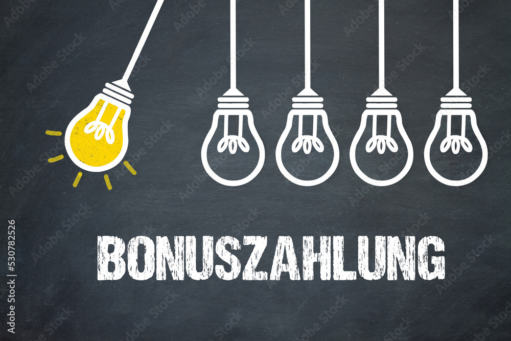 Fototapeta premium Bonuszahlung
