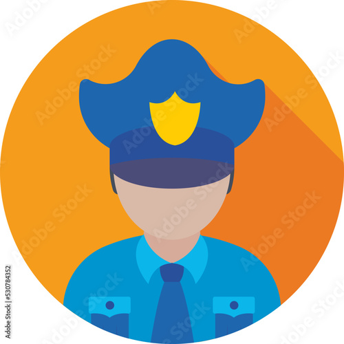 Security Guard Colored Vector Icon