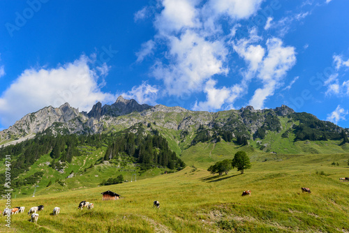 Lechquellengebirge in Vorarlberg, Österreich