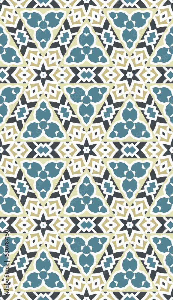 Geometric pattern. Seamless vector background. Ethnic graphic design.