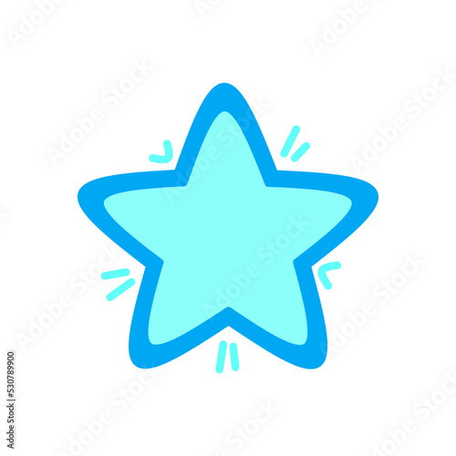 Blue star icon