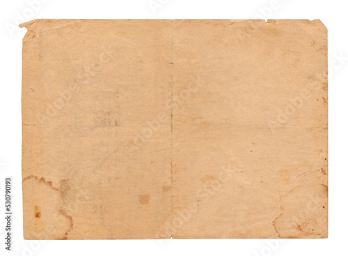 Old dirty blank paper sheet