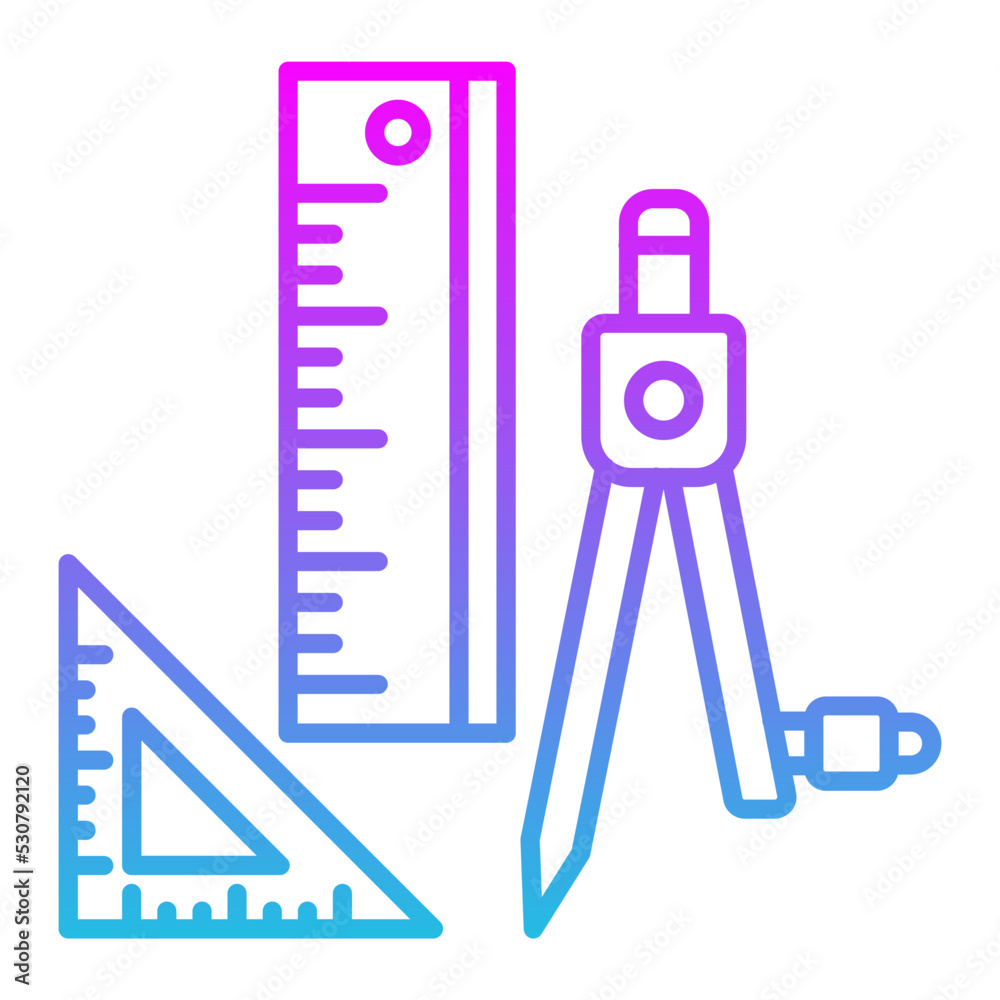 Geometry Line Gradient Icon Geometry Line Gradient Icon