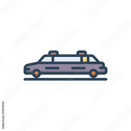 Color illustration icon for luxury 