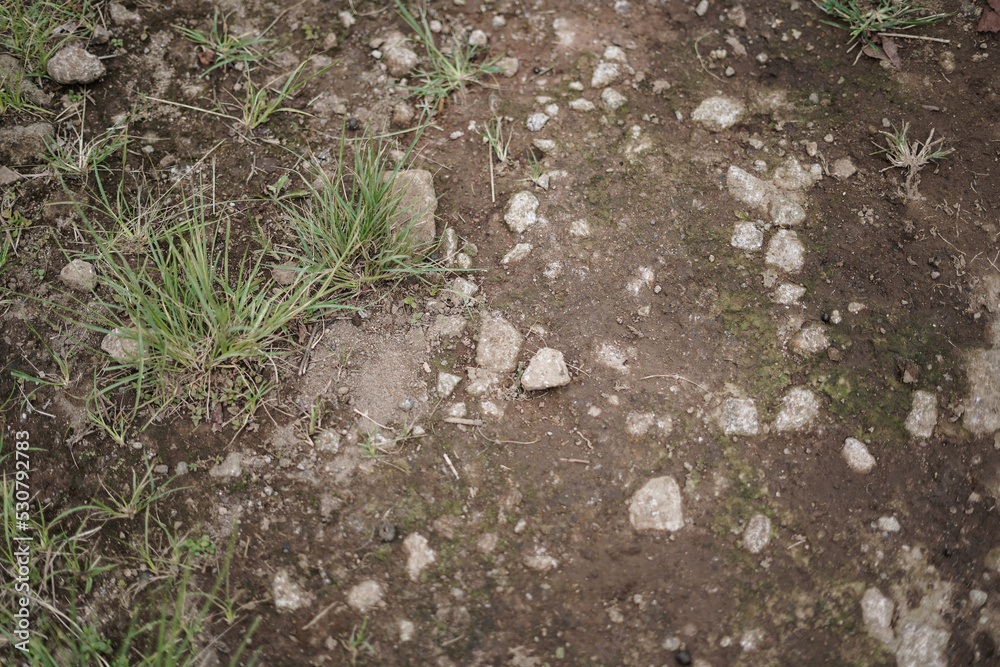 abstract gravel on dirt road abstract gravel on dirt road